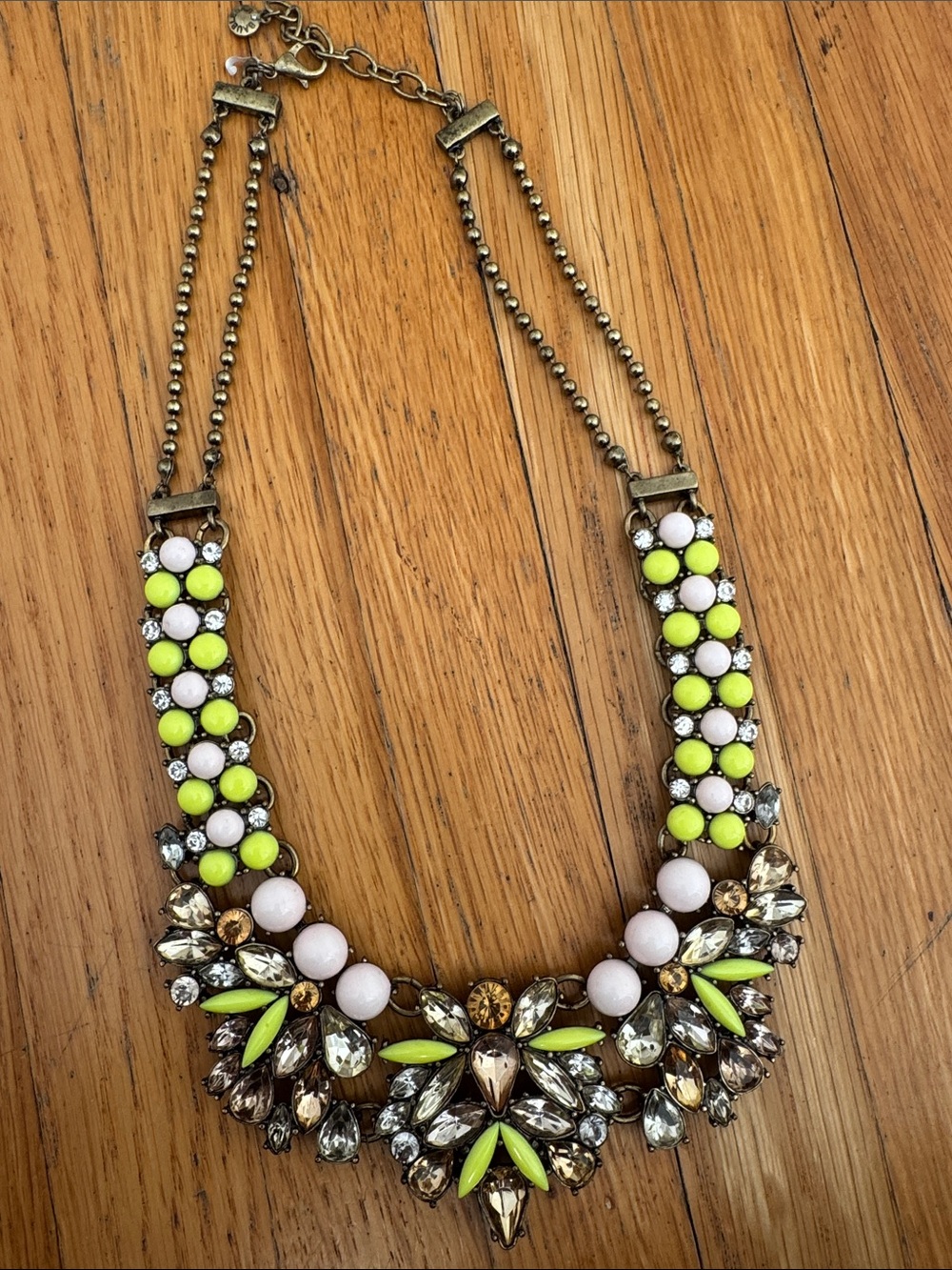 Necklace- Baublebar - tarnished gold tone statement piece